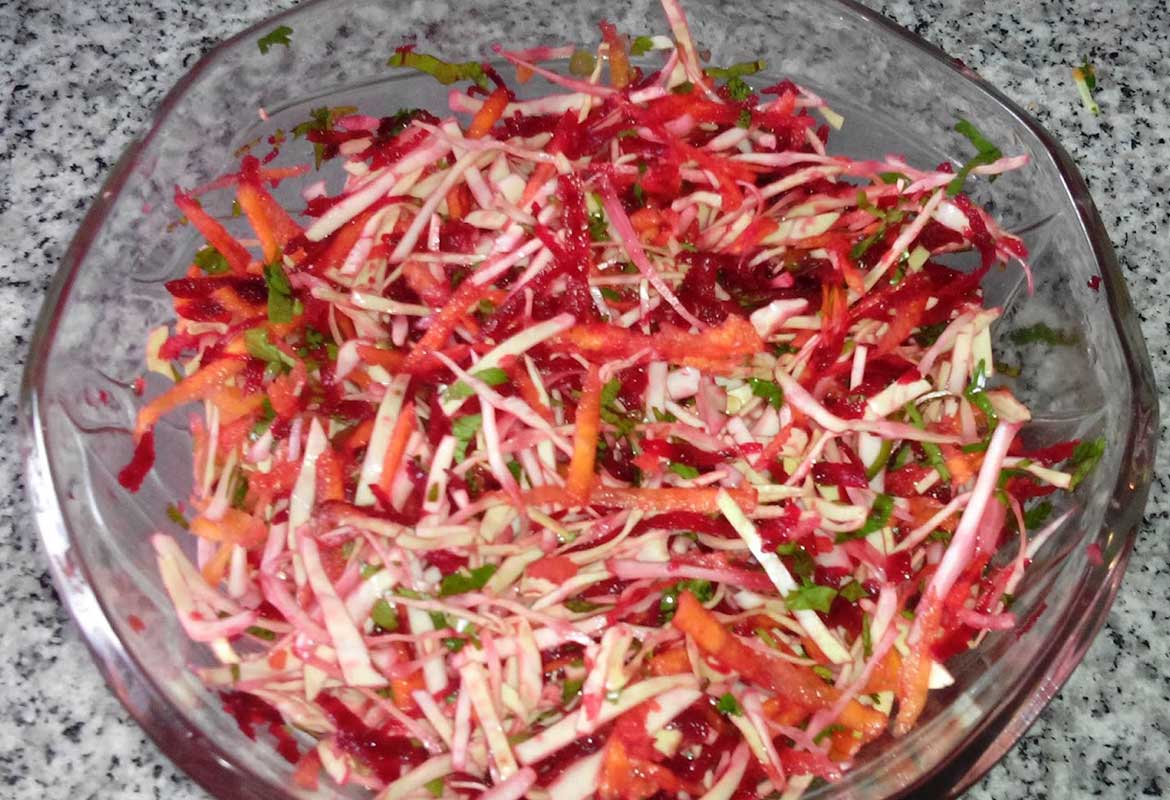 Ensalada de Repollo y Remolacha
